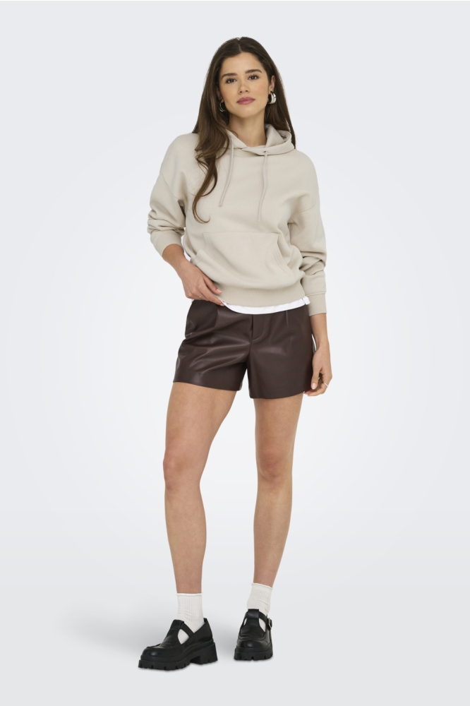 ONLBEST LIFE L/S HOOD SWT NOOS 15338730 PUMICE STONE